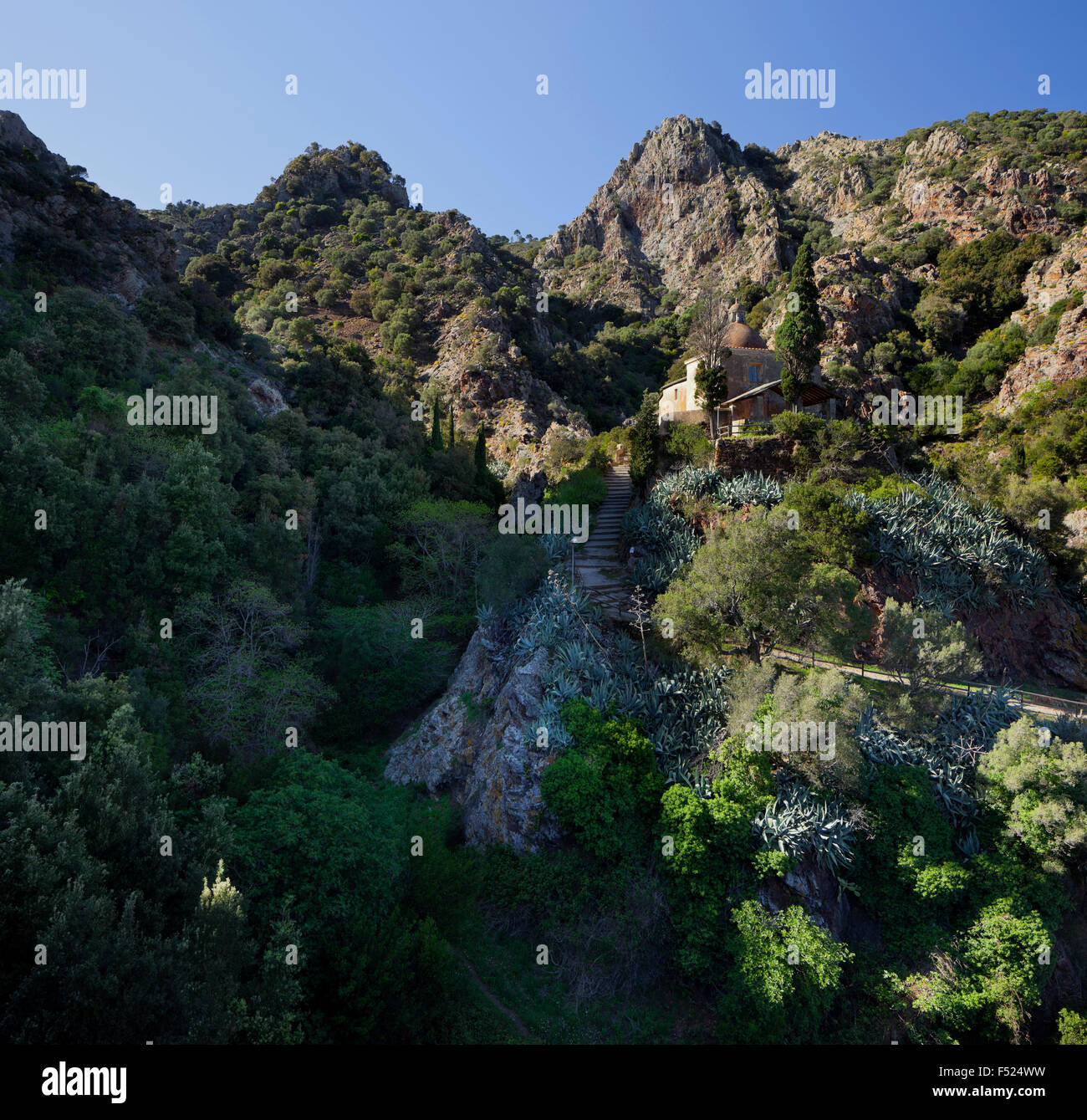 Santuario della Madonna di Monserrato, Elba, Toskana, Italien Stockfoto