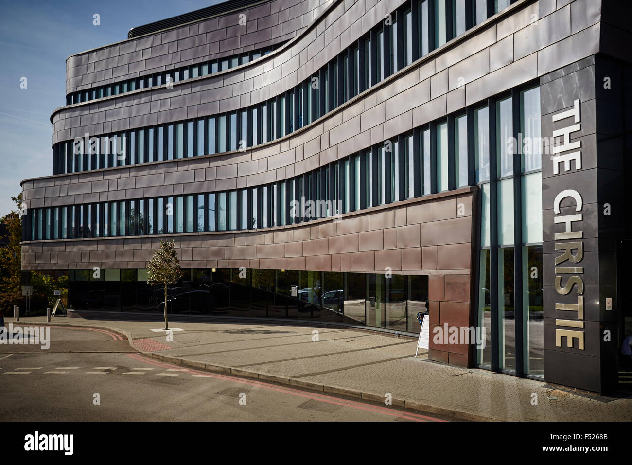 Die Christie NHS Foundation Trust liegt in Withington, Manchester, und ist eines der größten Krebs-Behandlungszentren in Eu Stockfoto