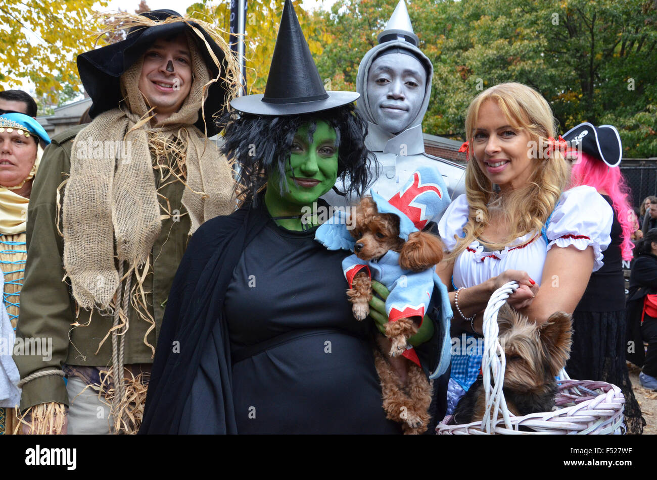 Halloween-Hund parade Tompkins Square NewYork 2015 Stockfoto