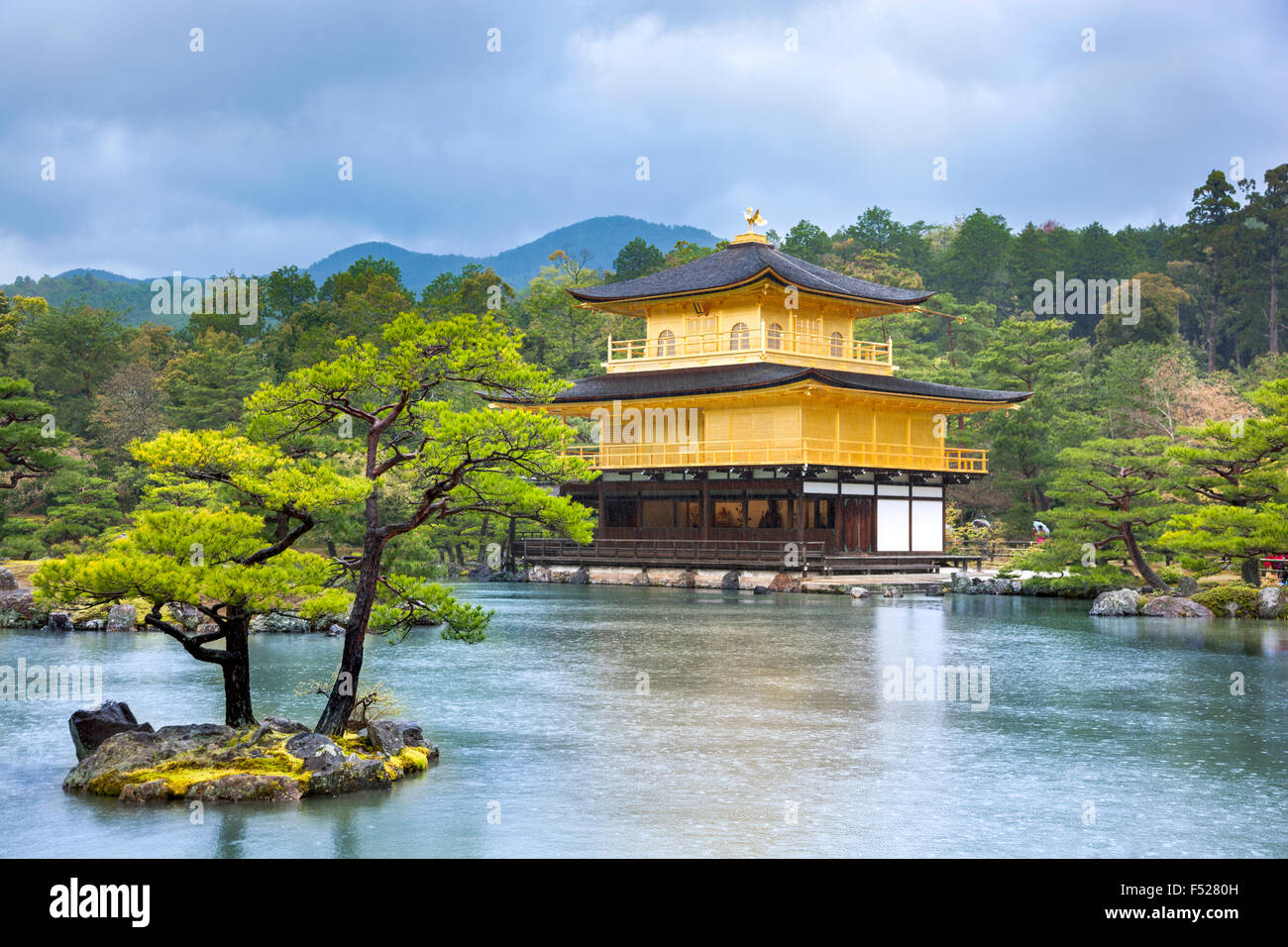 Kinkaku-Ji - der goldene Pavillon, Kyoto, Japan Stockfoto