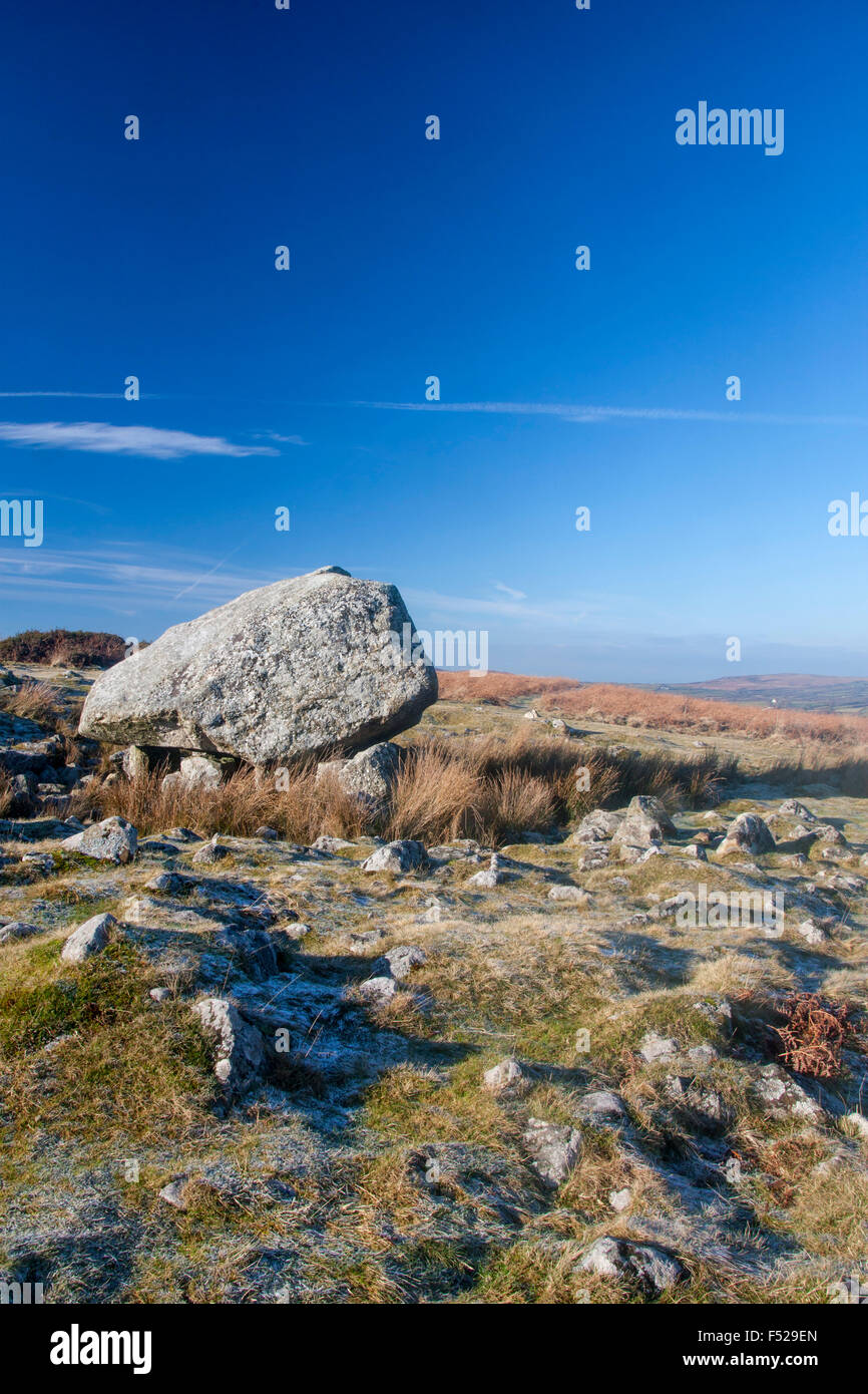 Arthurs Stone Maen Ceti neolithische Grabkammer Dolmen Cromlech Gower Halbinsel South Wales UK Stockfoto