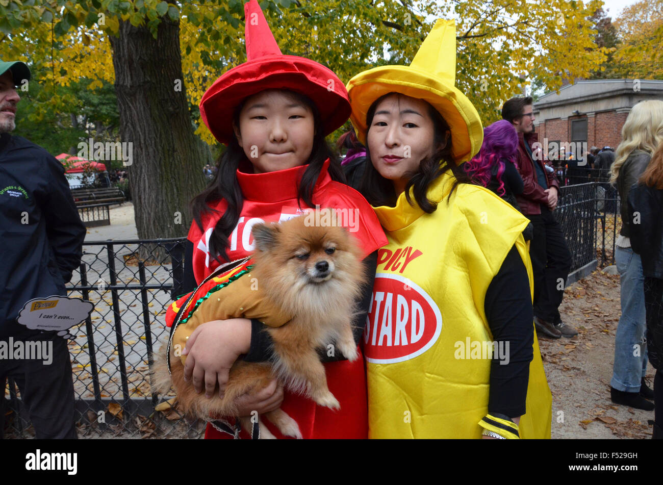 Halloween-Hund parade Tompkins Square NewYork 2015 Stockfoto