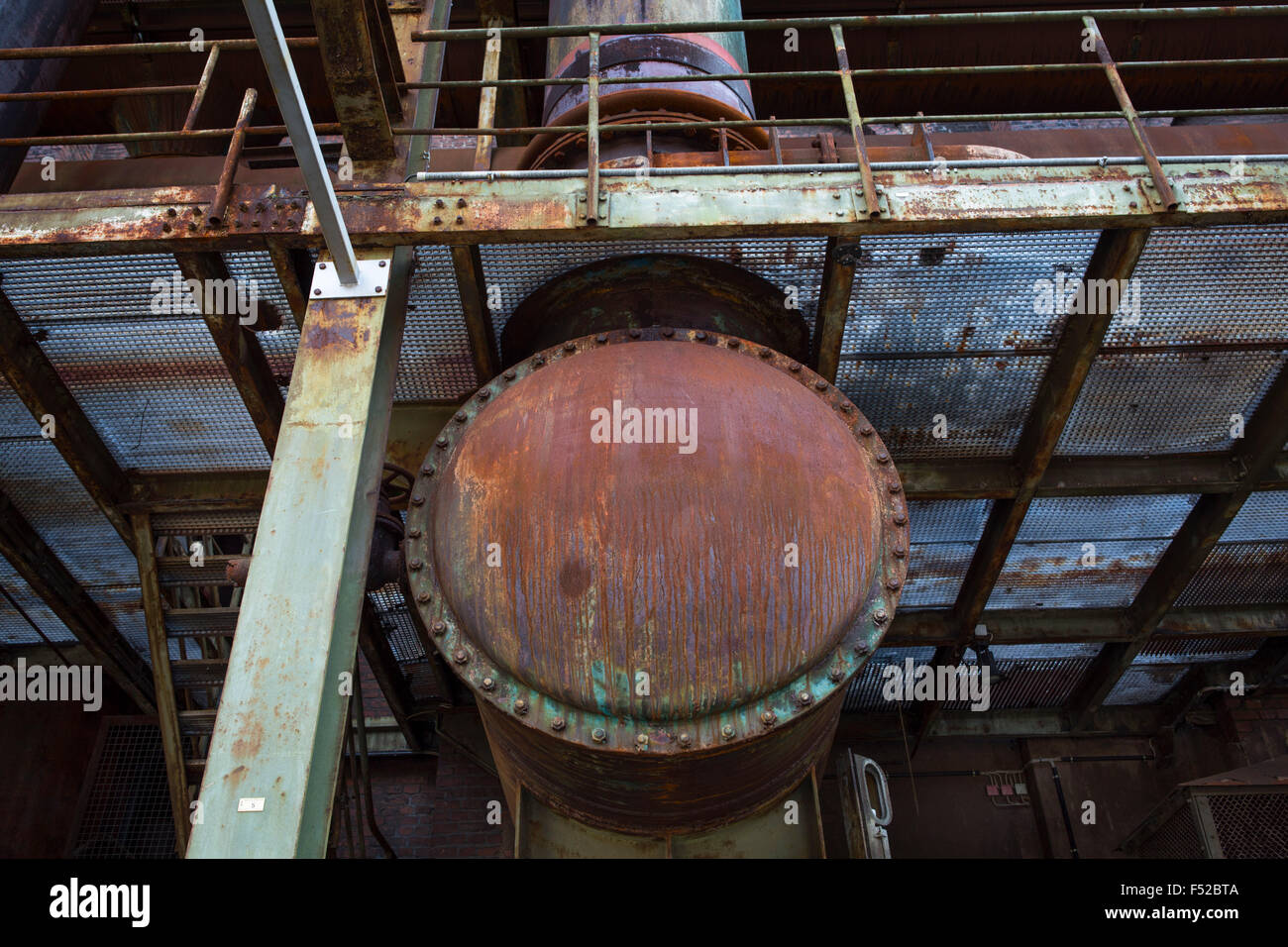 Die Landschaft Park Duisburg Nord erstreckt sich über eine Fläche von ca. 180 ha, Natur und Industriekultur Stockfoto