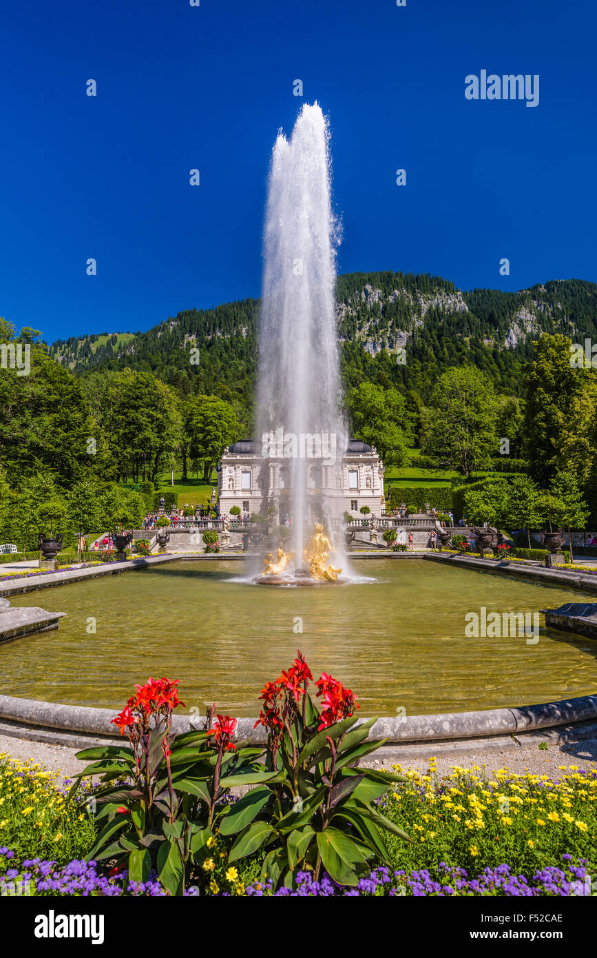 Deutschland, Bayern, Oberbayern, Ammergauer Ettal, Schloss Linderhof