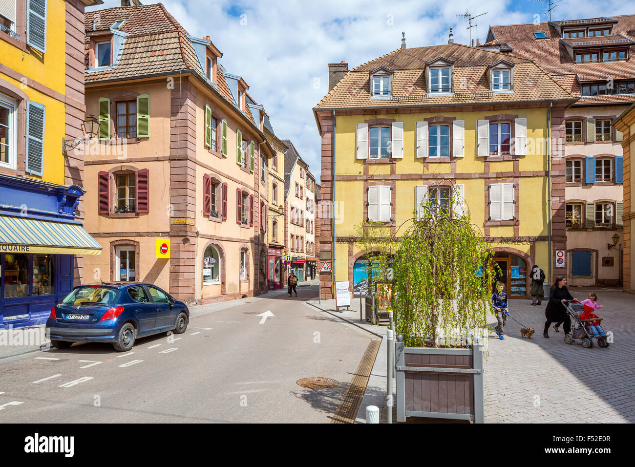 Altstadt von Belfort, Frankreich, Europa Stockfotografie