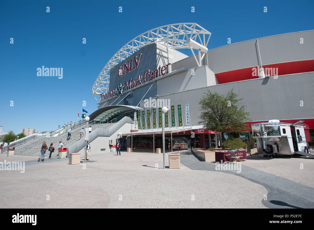 Thomas und Mack Center, Las Vegas, Nevada, USA, Außenansicht des Stadions Stockfoto