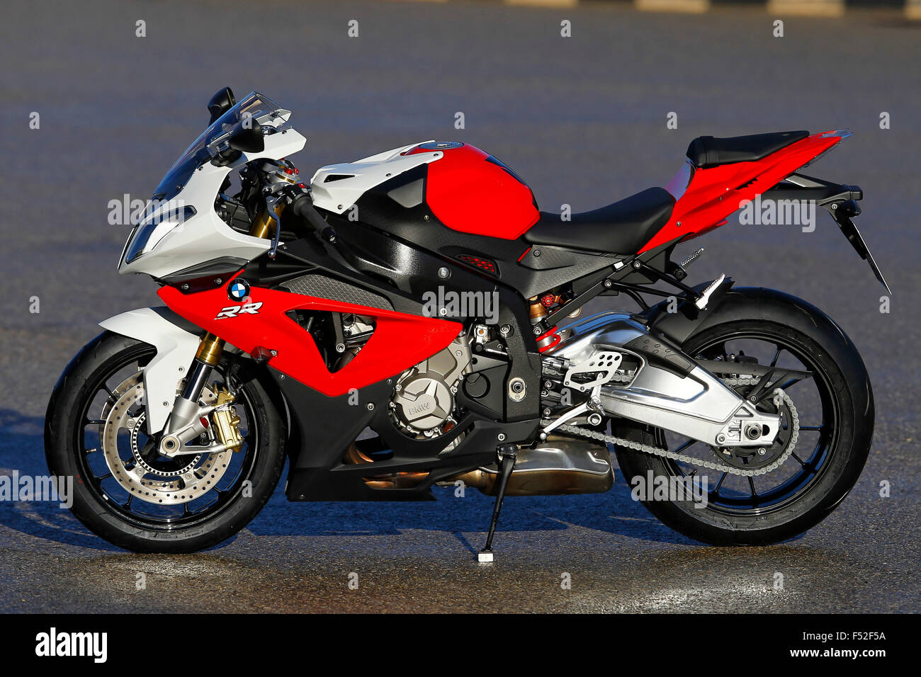 Motorrad BMW S 1000RR, Seite standard links, Stockfoto