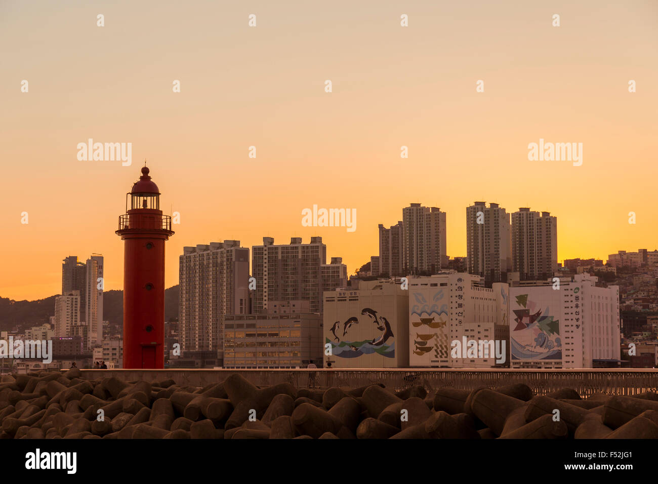 Busan Light House Stockfoto