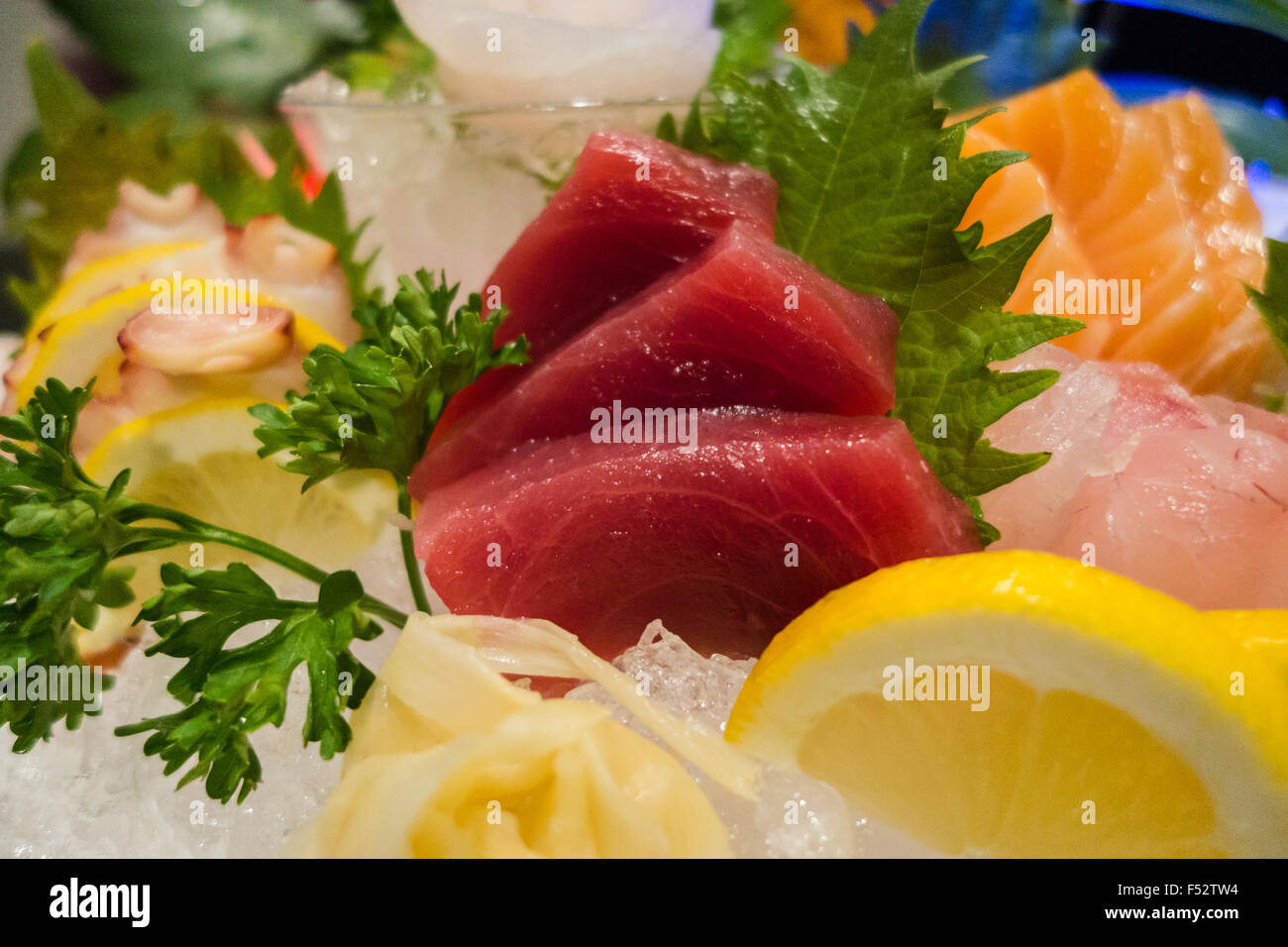rohen Thunfisch japanische Küche Stockfoto