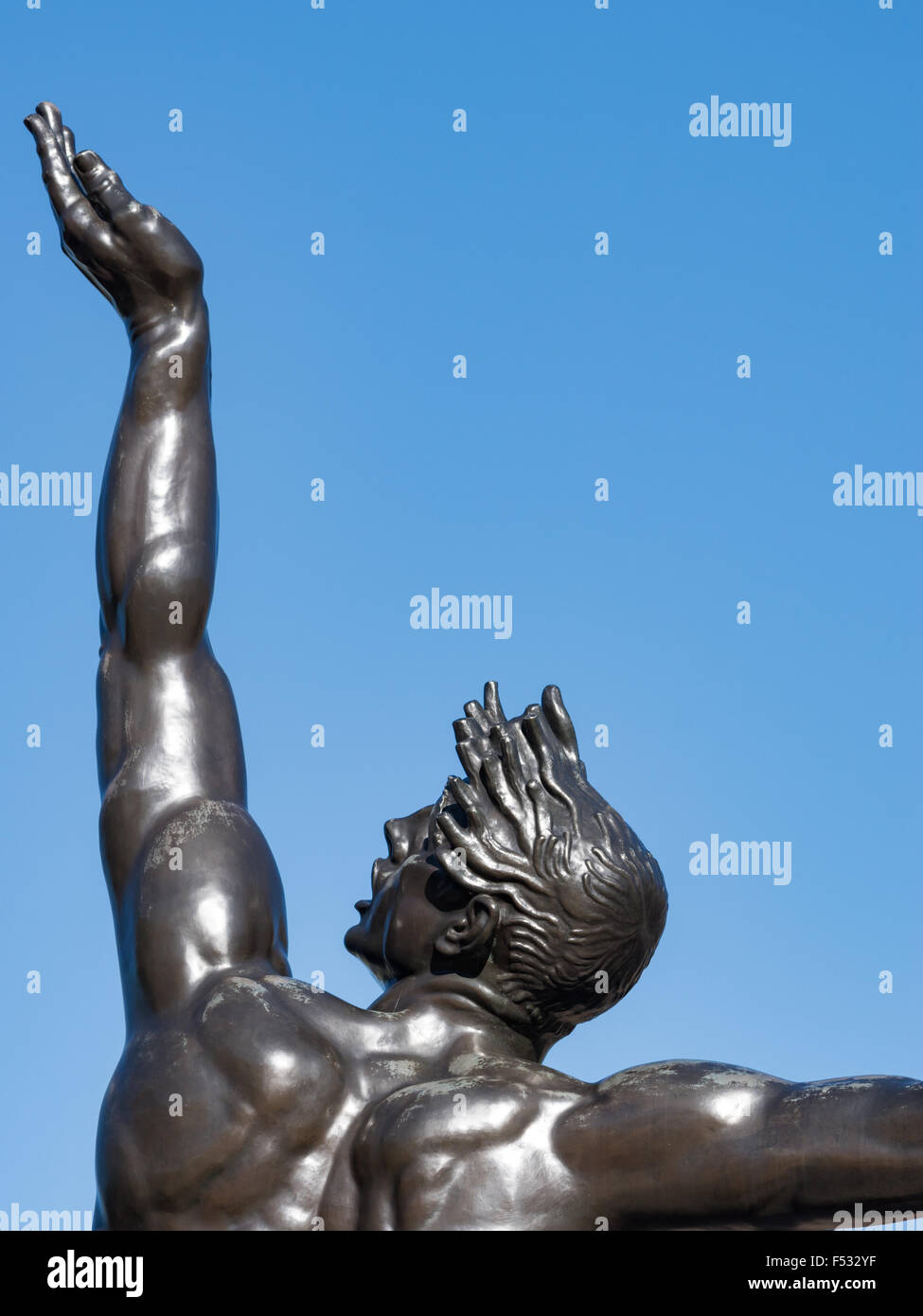 Das Omaha-Beach-Denkmal in Frankreich, Normandie Stockfoto