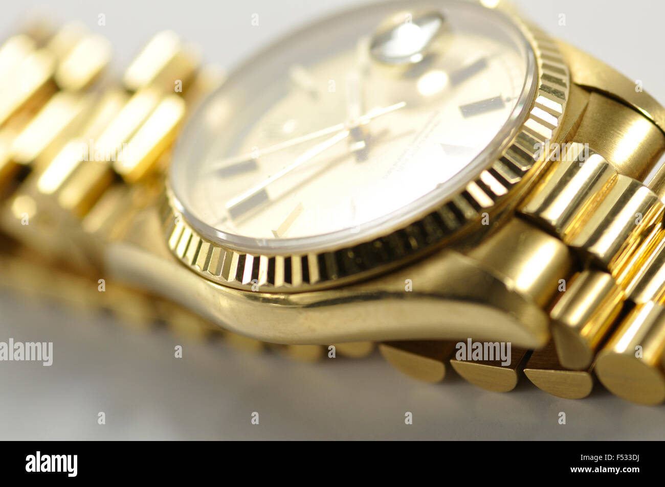 Goldene Uhr Stockfoto