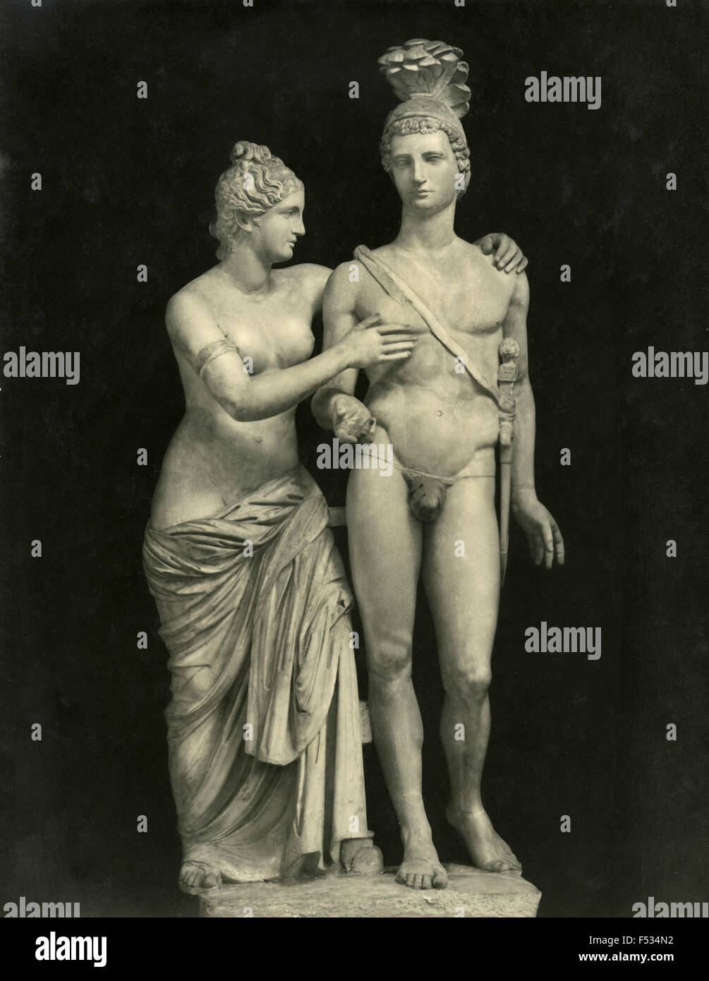 Skulptur von Mars und Venus, Italien Stockfoto