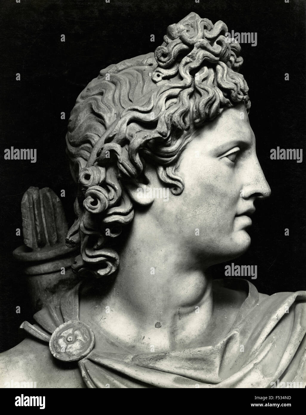 Skulptur von Apollo Belvedere, Italien Stockfoto