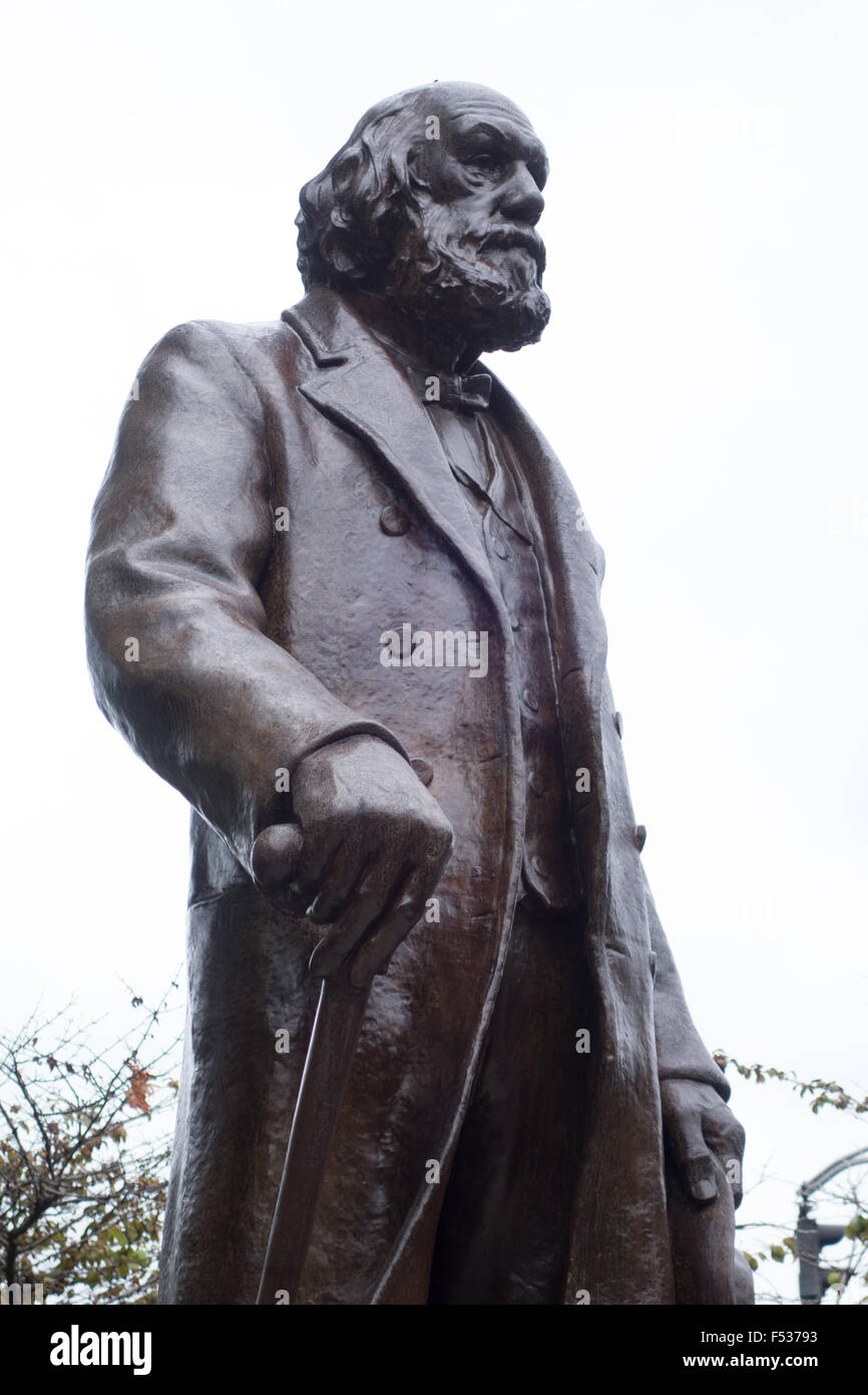 Edward Everett hale Statue Boston Garten Stockfoto