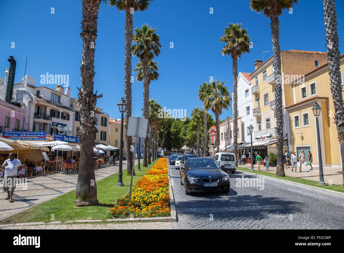 Stadtzentrum von Cascais, Portugal Stockfoto