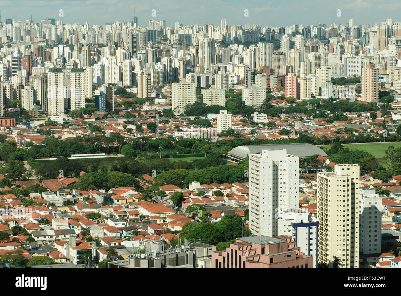 Blick auf die Stadt Sao Paolo Brasil Stockfoto