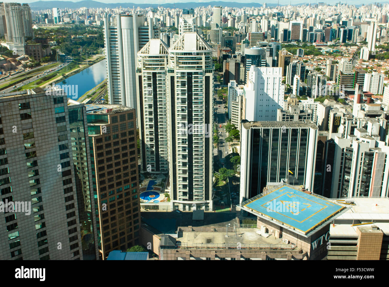 Blick auf die Stadt Sao Paolo Brasil Stockfoto