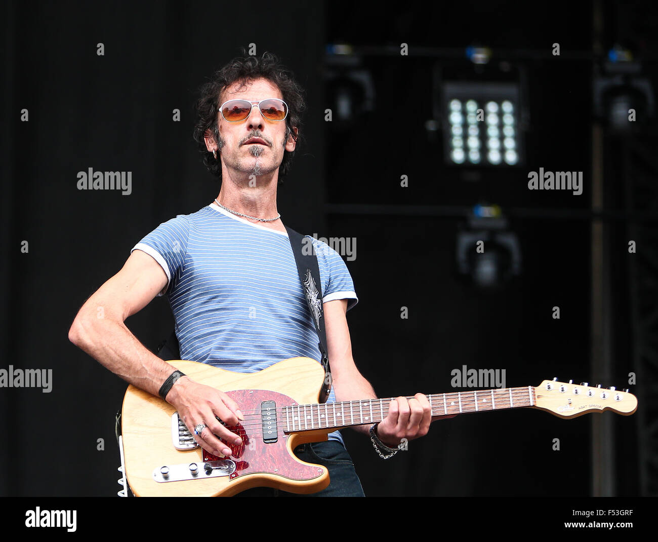 V Festival Tag 2 - Echo und das Bunnymen - MTV Bühne Featuring: Gordy Goudie wo: Chelmsford, Großbritannien: 22. August 2015 Stockfoto