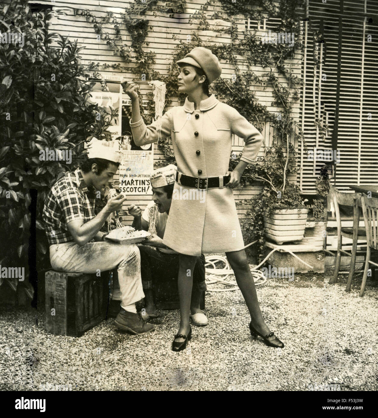 Werbung-Damen Mode Bekleidung, Rom, Italien Stockfoto