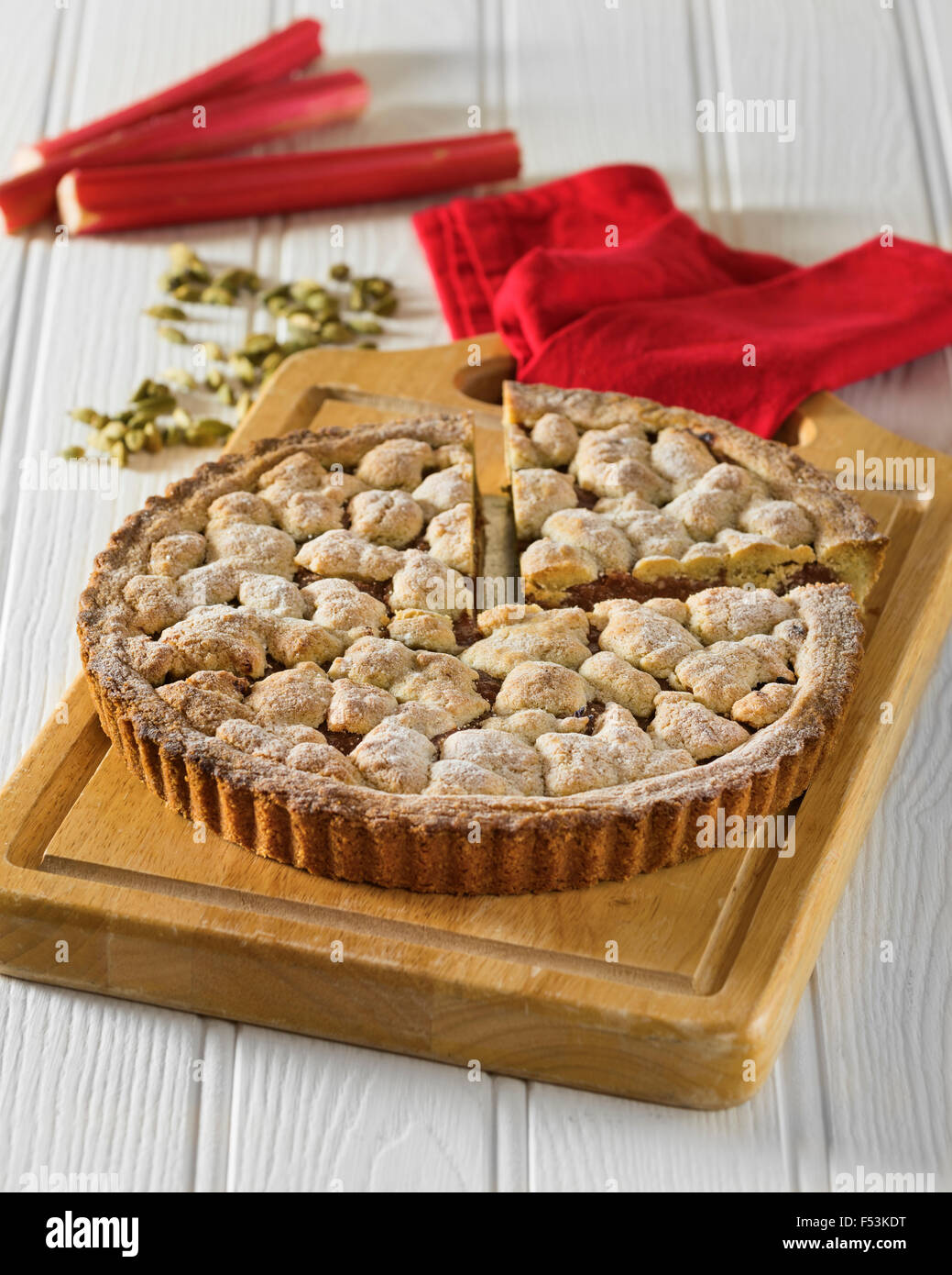 Isländische "glückliche Ehe" Kuchen. Hjónabandssaela. Island-Essen Stockfoto