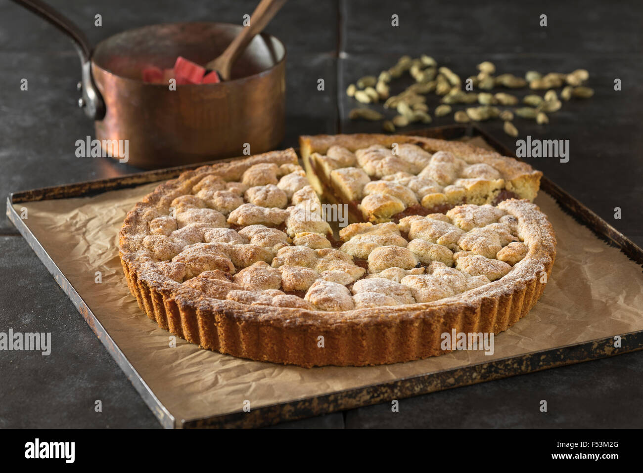 Isländische "glückliche Ehe" Kuchen. Hjónabandssaela. Island-Essen Stockfoto