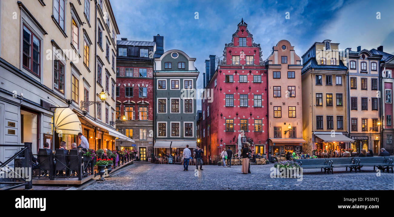 Gamla Stan, Stockholm, Schweden. Stockfoto