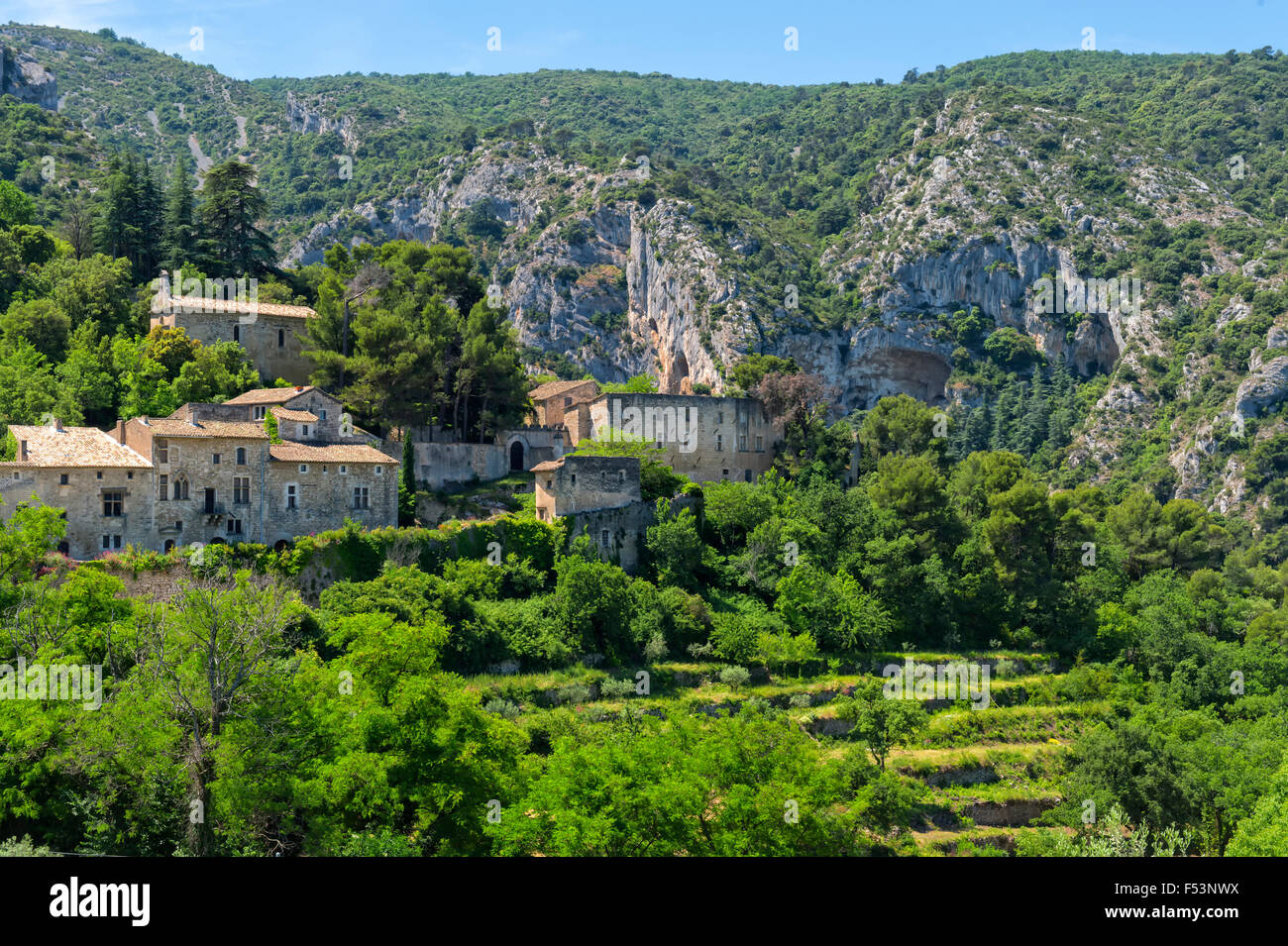 Mittelalterliche Dorf von Oppede le Vieux, Region Vaucluse, Provence Alpes Cote d ' Azur, Frankreich Stockfoto