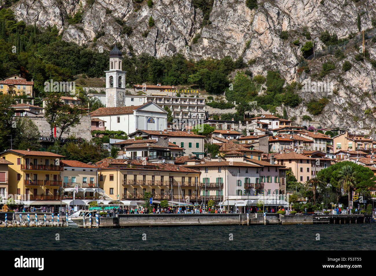 Limone Sul Garda, Gardasee, Lombardei, Italien Stockfoto