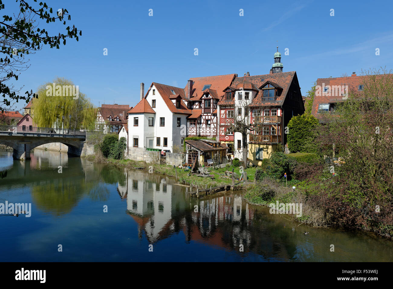 Lauf ein der Pegnitz Middle Franconia, Bayern, Deutschland Stockfoto