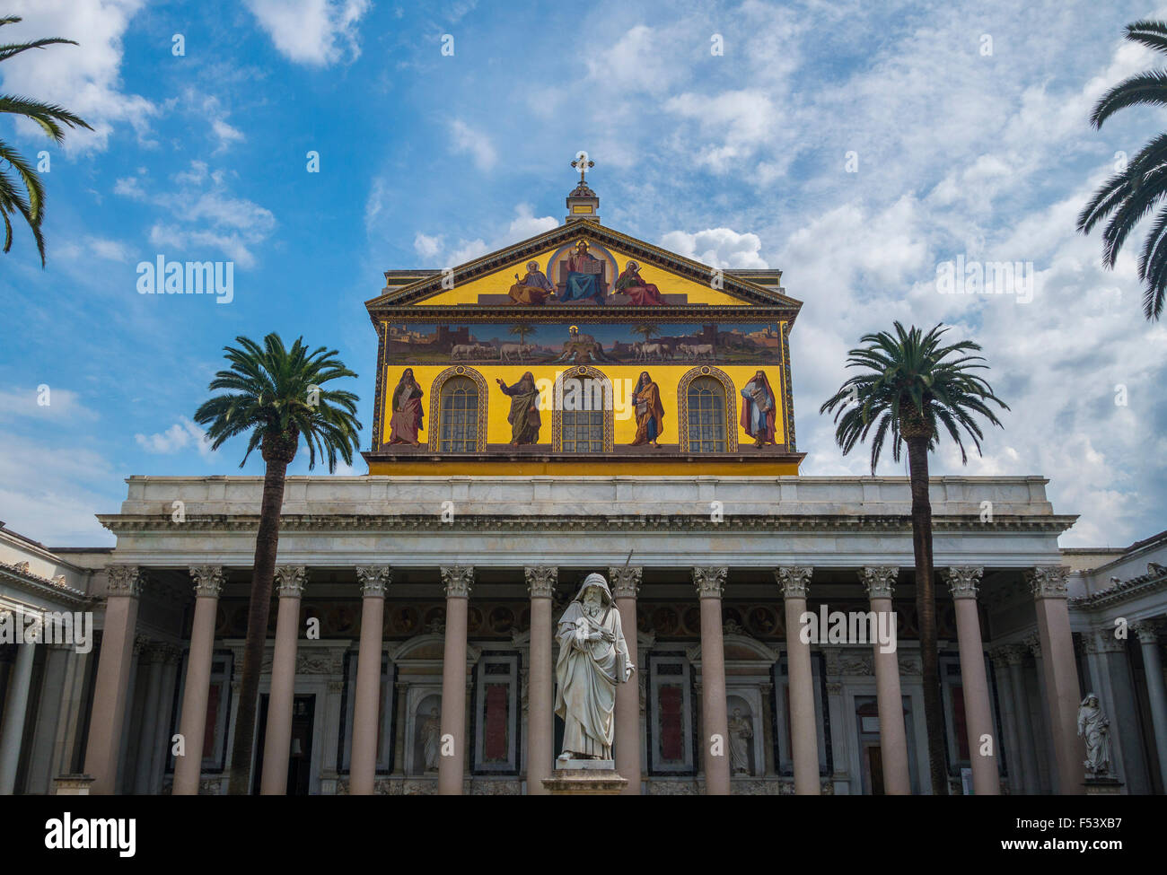 Basilika Sankt Paul vor den Mauern, San Paolo Fuori le Mura, Rom, Latium, Italien Stockfoto