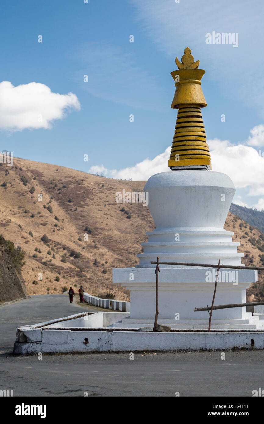 Pele La Gebirgspass, Wangdue Phodrang, Bhutan Stockfoto
