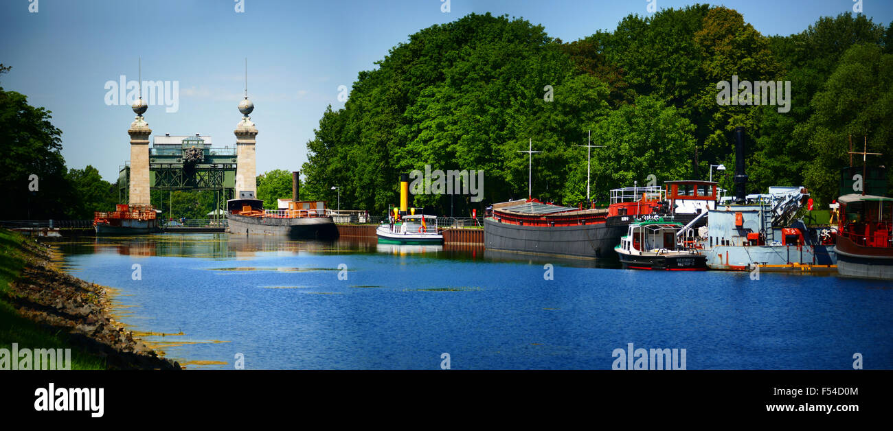Europa Deutschland NRW Altes Schiffshebewerk Henrichenburg Stockfoto