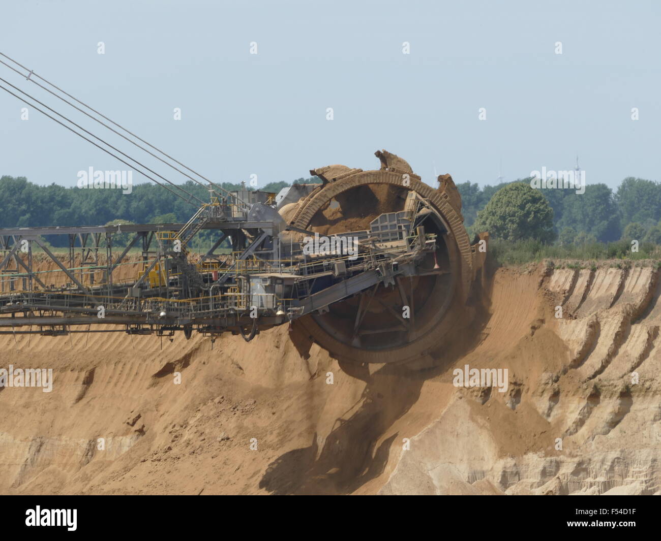Europa Deutschland NRW Tagebau Garzweiler Oberfläche Bergbau Tagebau