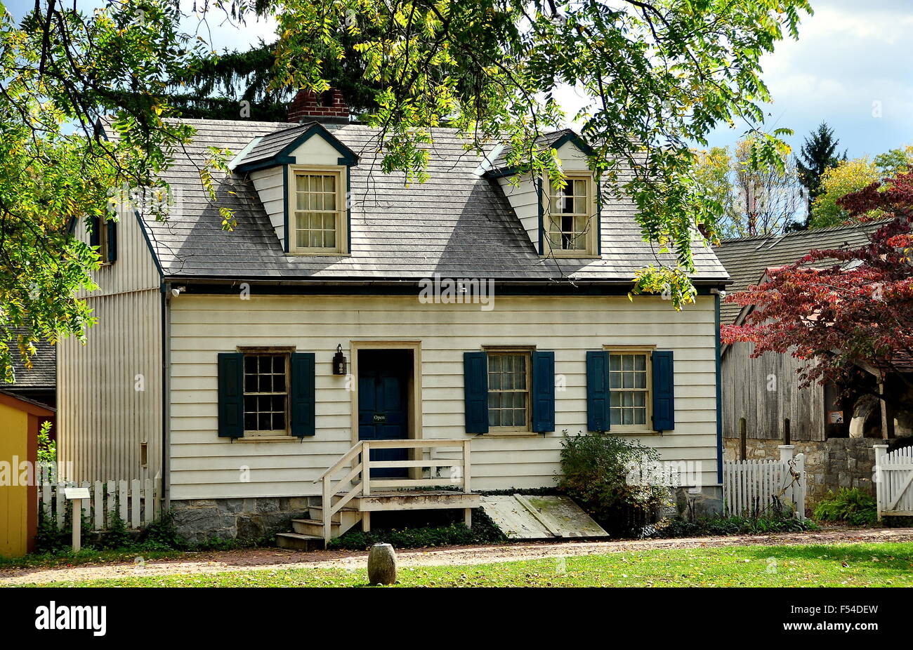 Lancaster, Pennsylvania: C. 1820 Erisman Haus am Landis Valley Village und Bauernmuseum Stockfoto