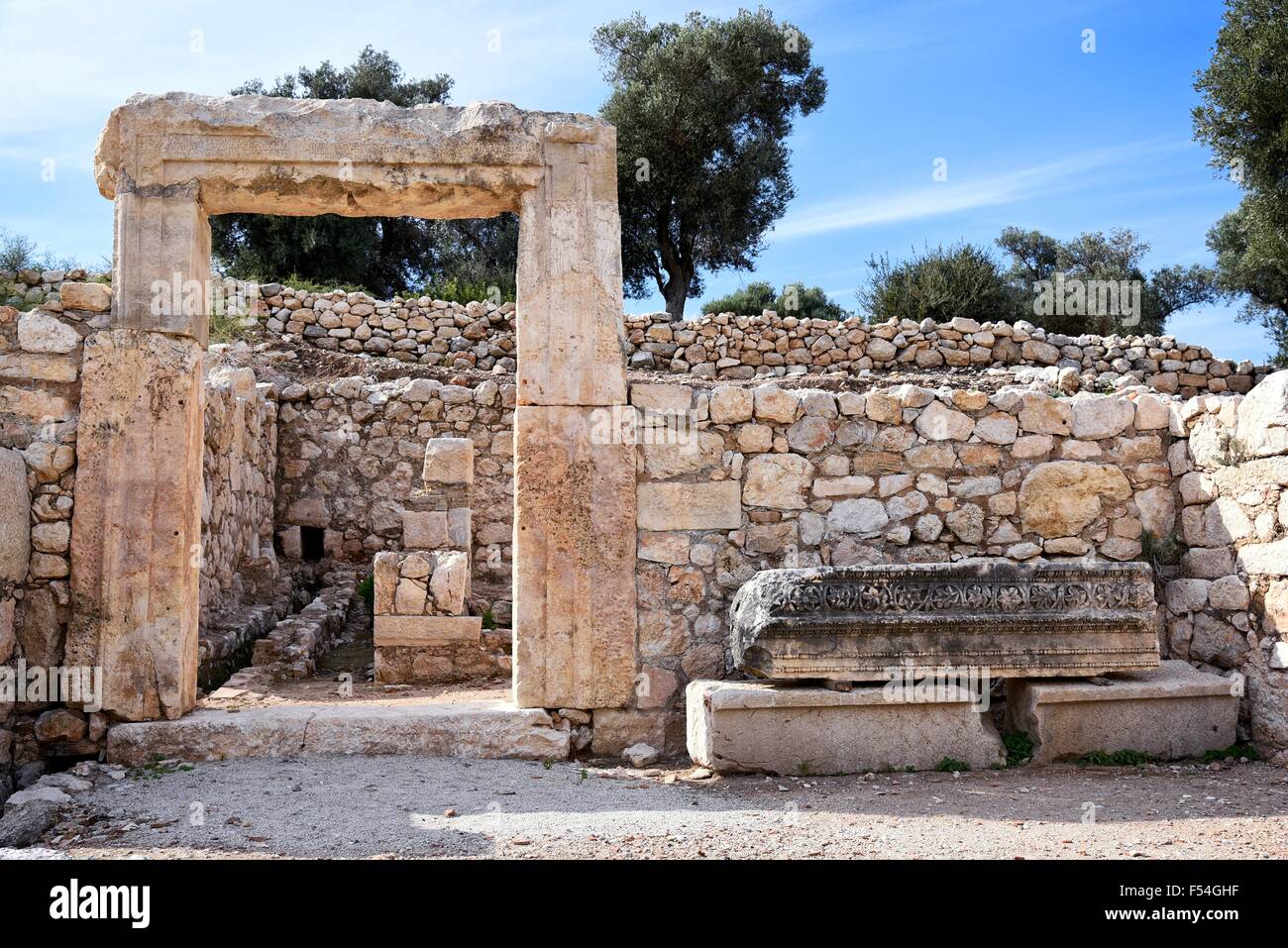 Patara Türkei Ort der antiken lykischen, griechischen und römischen Stadt. Geburtsort des Hl. Nikolaus und Apollo, Mittelmeerküste. Stockfoto