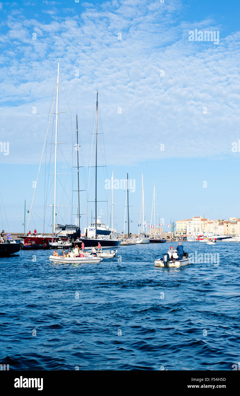 Saint-Tropez, Frankreich - 26. September 2015, Les Voiles de St. Tropez 2015, Côte d ' Azur, Frankreich Stockfoto