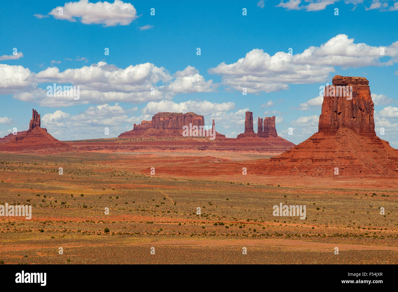 Nördlichen Buttes, Monument Valley, Utah, USA Stockfoto