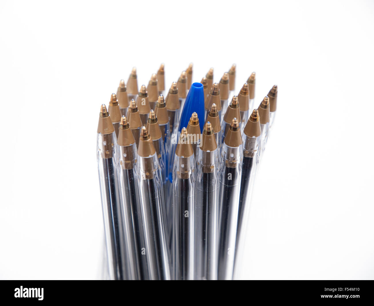 Bic Kugelschreiber kristall blau Stockfoto