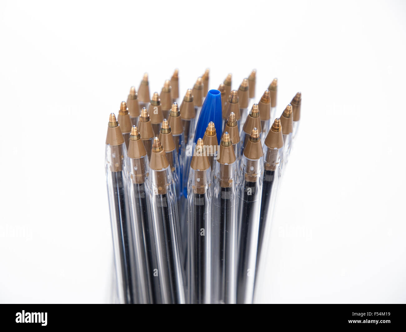 Bic Kugelschreiber kristall blau Stockfoto