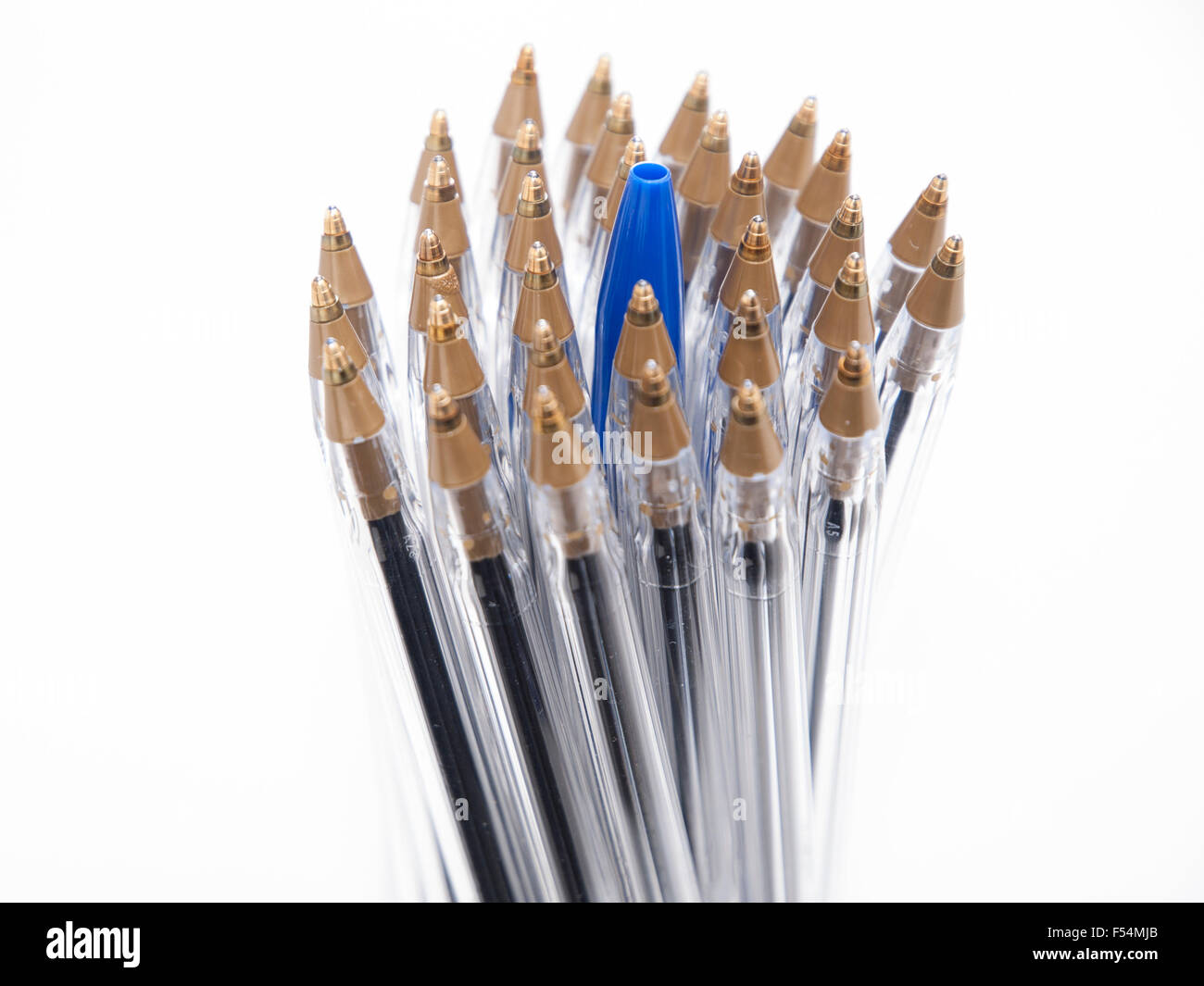 Bic Kugelschreiber kristall blau Stockfoto