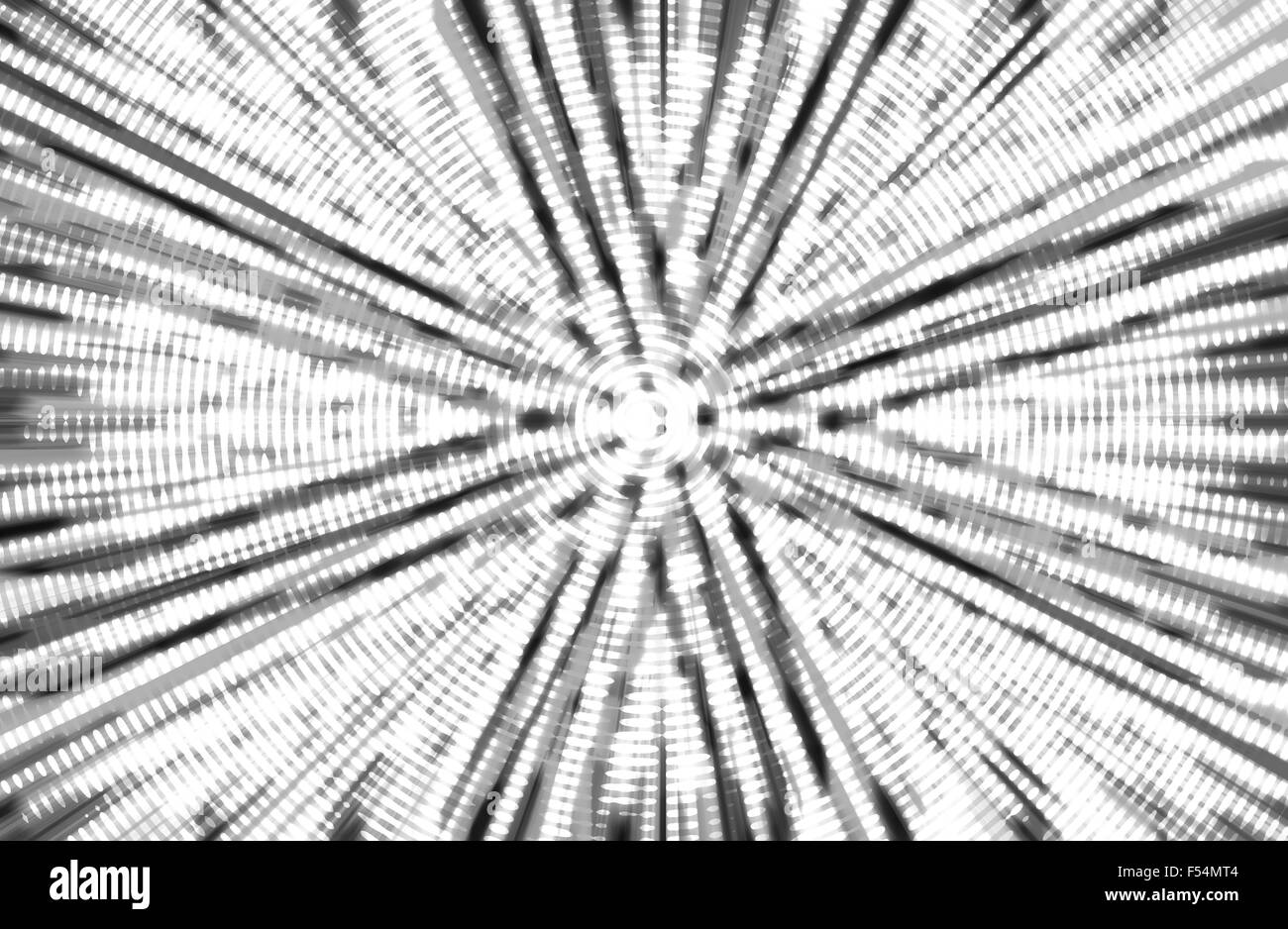 abstrakte schwarze und weiße Farbe Hintergrund mit Kreis Motion blur Stockfoto