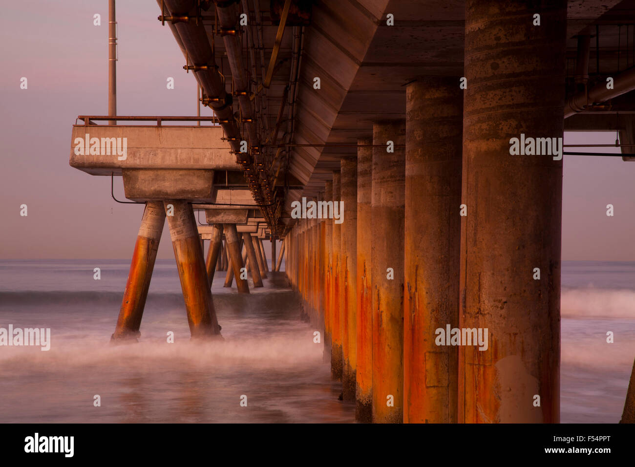 Venedig-Pier, Venice Beach, Kalifornien, USA Stockfoto