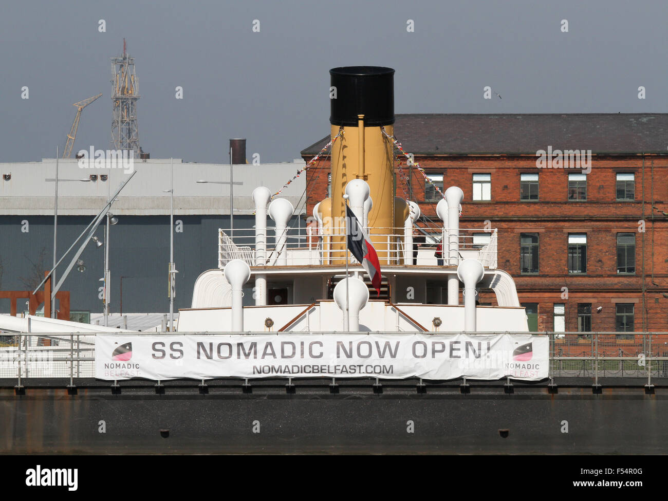 Die SS nomadisch in Belfast Titanic Viertel Stockfoto
