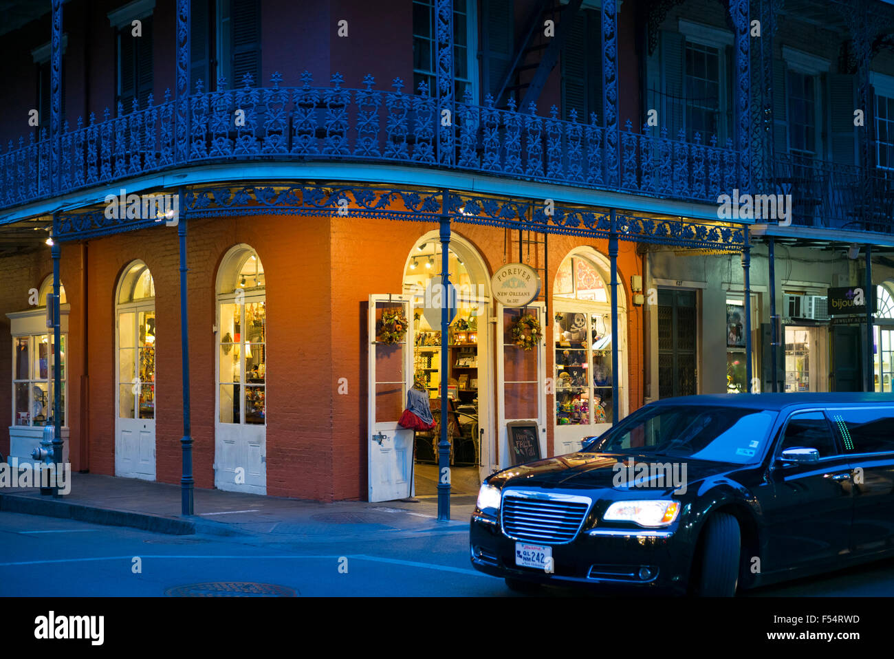 Für immer New Orleans Shop Verkauf von Voodoo und andere Geschenke, Ecke des Royal und St-Peter-Straße, French Quarter, New Orleans, USA Stockfoto