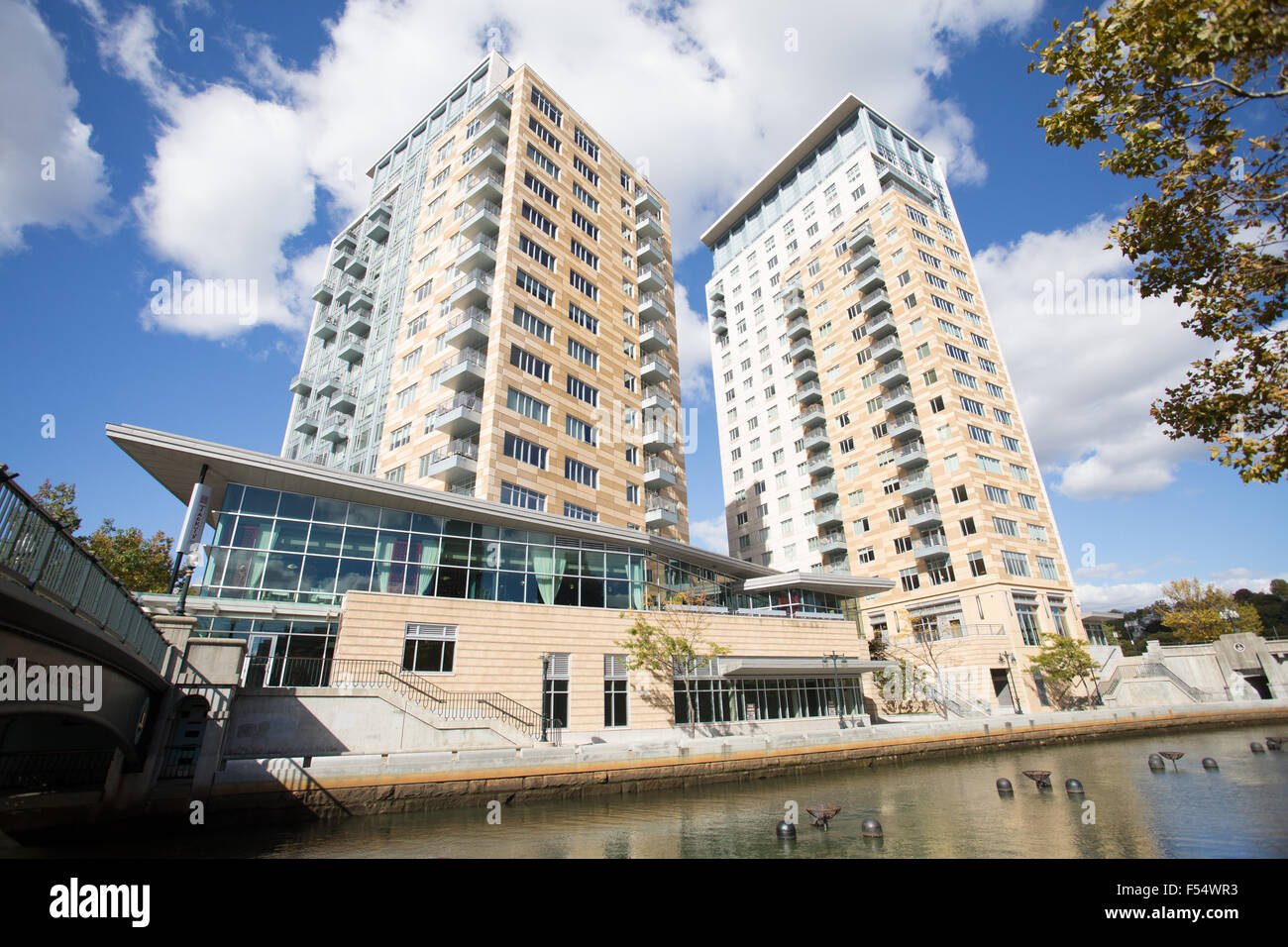 Providence downtown Wohngebäude Stockfoto