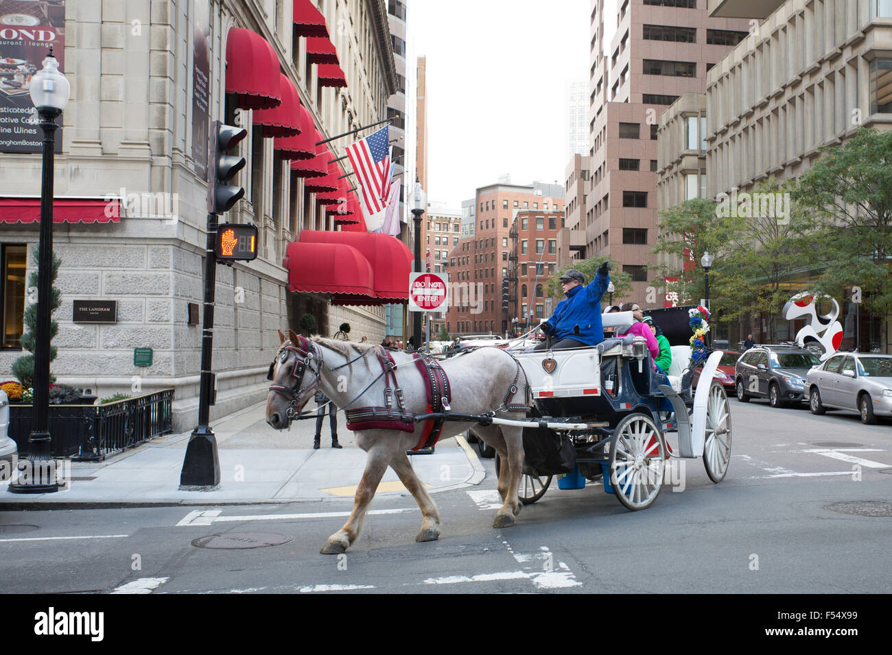 Boston Reitertour Stockfoto