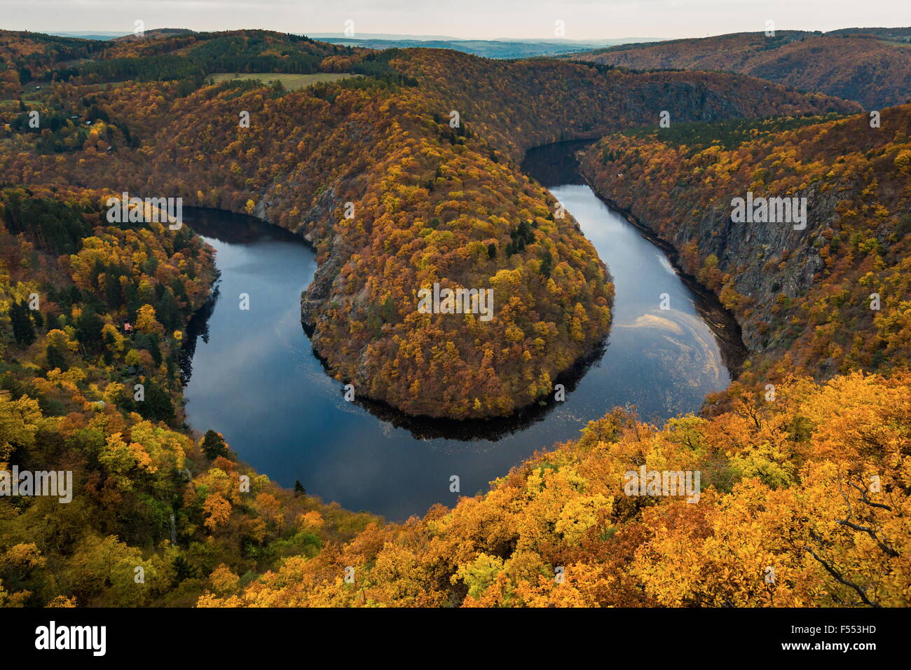 Vltava (Moldau) Stockfoto