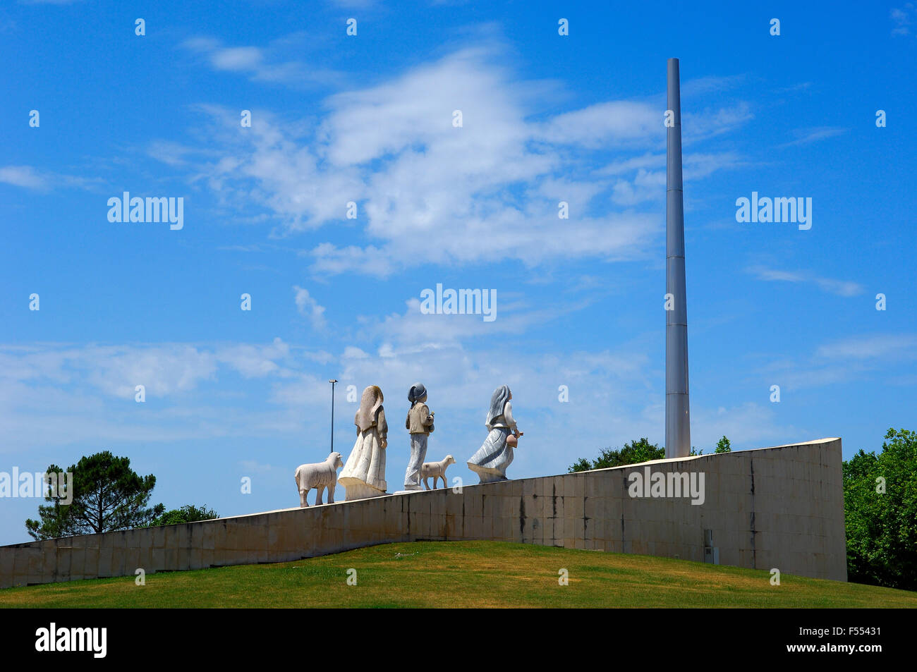 Denkmal für die drei Hirtenkinder, Fatima, Estremadura, Portugal Stockfoto