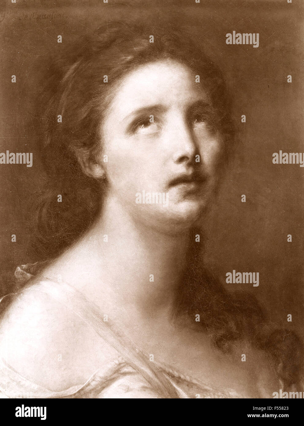 Galerie St.-Lukas-Akademie: Kontemplation, gemalt von û Stockfoto