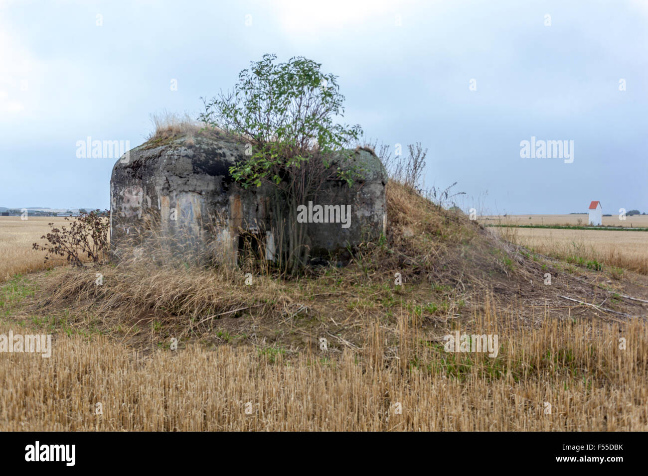 Tschechoslowakische Vorkriegsverteidigungsbefestigungen an der Grenze gebaut Umgebung Slavonice, Südböhmen, Tschechische Republik Stockfoto